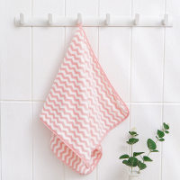Wave Print Soft Baby Towel  Pink