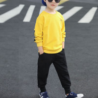 2-piece Letter Pattern Suit for Boy  Yellow