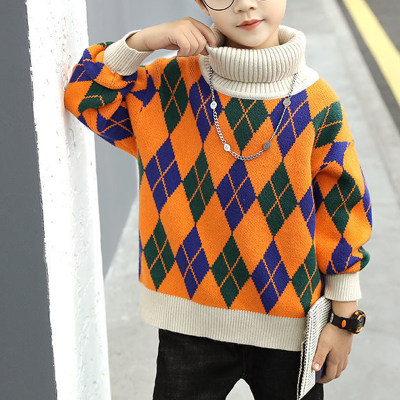 Geometric Pattern Sweater for Boy