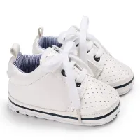 Sapatos de rendas para bebé menino  Branco