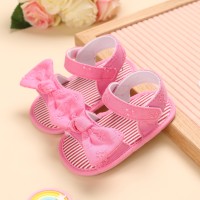 Baby Girl Soft Sole Sandals  Rose Red