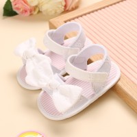 Baby Girl Soft Sole Sandals  White