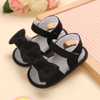 Baby Girl Soft Sole Sandals  Black