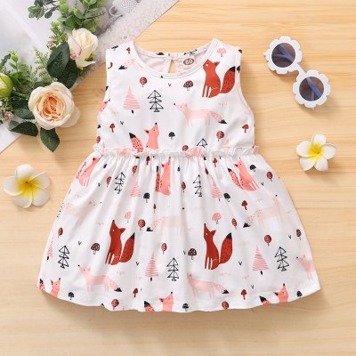 Baby Girl Fox Print Dress