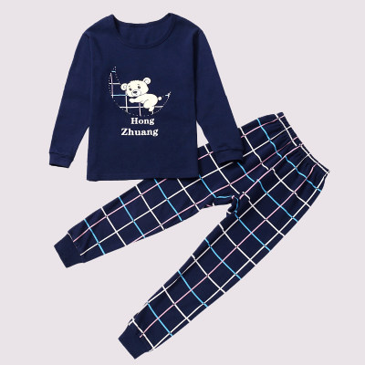 Kid Boy Cartoon Printed Homewear Tops & Pants