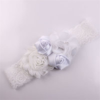 Baby 3D Floral Color-block Headwear  White