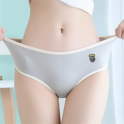 Pregnant Mom Solid Color Mid-waist Underwear