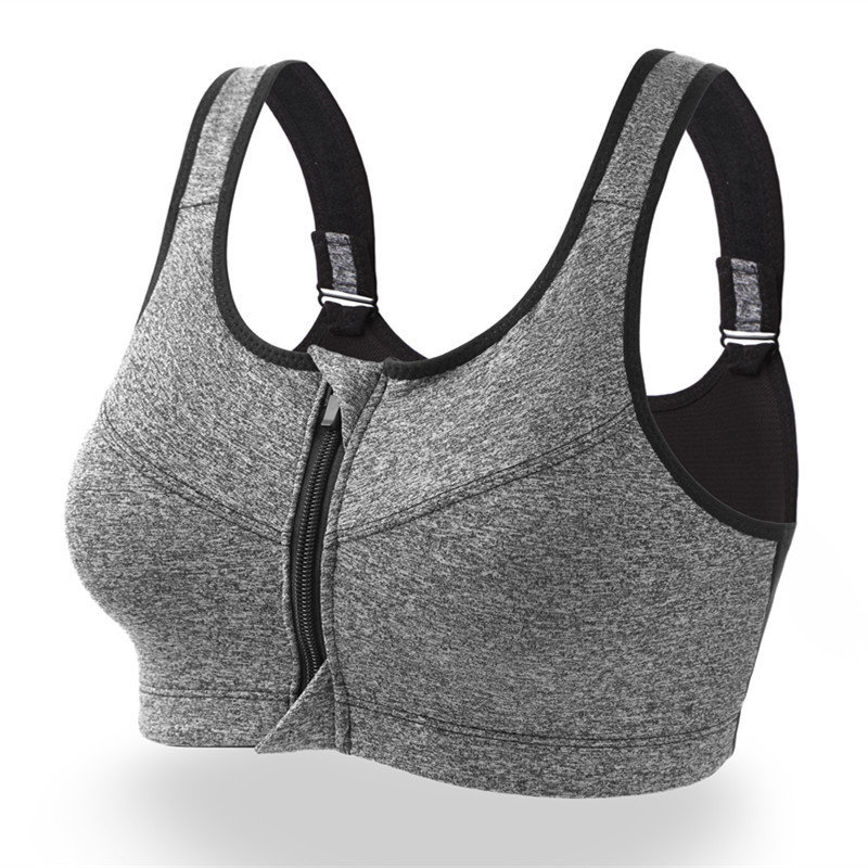 Granny Body Women's Sports Bra Big Chest Small Running Shockproof Gathering  No Steel Ring Sports Bra Plus Size Body Suit, Black, Medium : :  Clothing, Shoes & Accessories