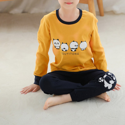 Kid Boy Two-piece Pajamas With Cartoon Pattern