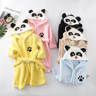 Kid Neutral Cute Panda Pattern Nightgown