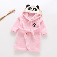 Kid Cute Panda Pattern Nightgown  Pink