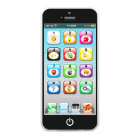 English Toy Mobile Phone Early Education Enlightenment  Black