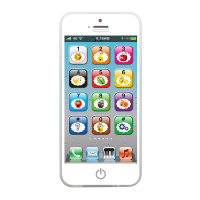 English Toy Mobile Phone Early Education Enlightenment  White