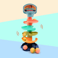 Colors Slide Rail Toys Basketball Toys  Color block