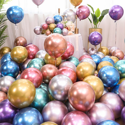 50pcs 10 pouces ballon de fête d'anniversaire en métal