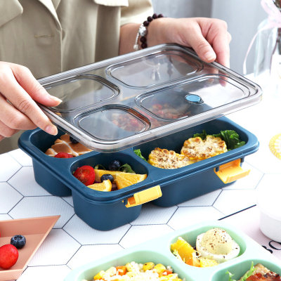 Student's four-compartment Microwave Lunch Box