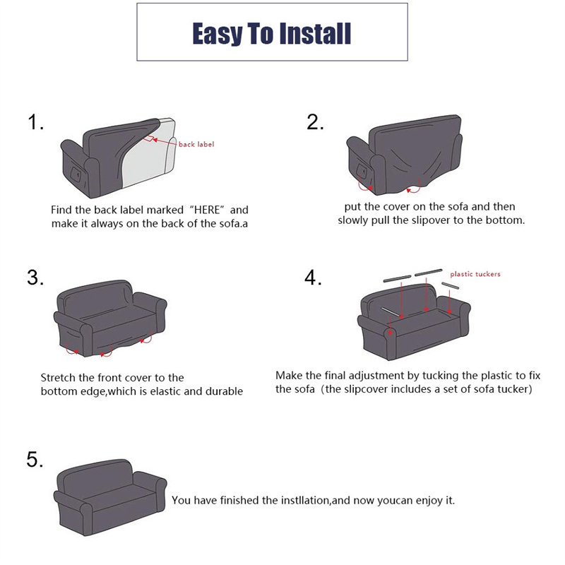 All Included Elastic Sofa Cover Anti, How To Fix Elastic Sofa Cover