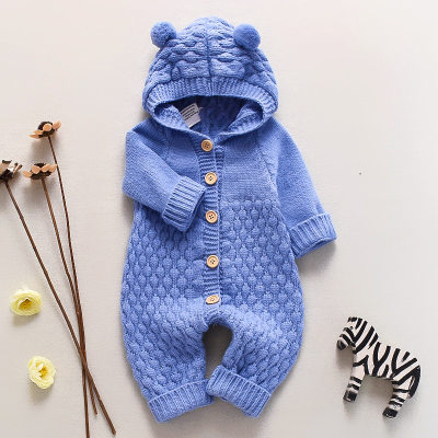Baby Solid Color Long Sleeves Jumpsuit