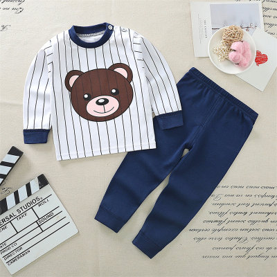 Toddler Boy Cotton Animal T-shirt & Pants Pajamas