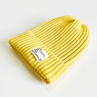 Toddler Girl Solid Color Letter Pattern Woolen Hat  Yellow
