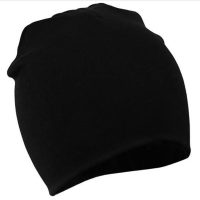 قبعة محبوكة للأطفال  أسود