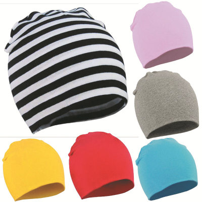 Toddler Boy Solid Color Stripes Hat