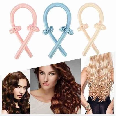 Women 4pcs Solid Color Curling Iron Hair Accessories