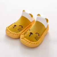 جوارب أطفال بألوان كرتونية جميلة  أصفر
