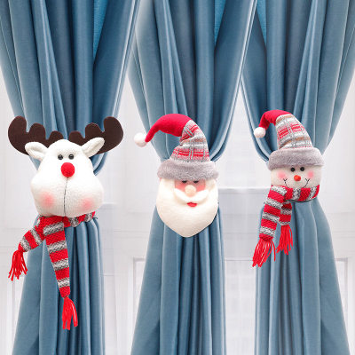 Fivela de cortina elástica de decoração de natal