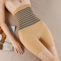 Addome da donna Vita alta Sollevamento dell'anca Sport Yoga Anti-scarico Pantaloni modellanti di sicurezza  Giallo