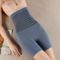 Addome da donna Vita alta Sollevamento dell'anca Sport Yoga Anti-scarico Pantaloni modellanti di sicurezza  Blu