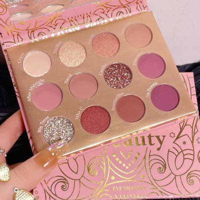 Exotic Rose Tone Makeup Disk eye shadow Disk High Light Repairing All in One Disk Color Makeup Daily Earth Color ins