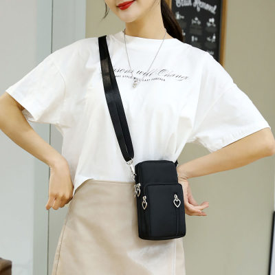 Bolso para teléfono móvil, bolso cruzado para mujer, mini bolso versátil de nueva versión coreana, bolso para teléfono móvil, bolso para colgar en el cuello, billetera cero