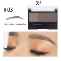 DNM two-color eyebrow powder with eyebrow brush 5 colors easy to color waterproof natural eyebrow artifact eyebrow seal  Multicolor 2