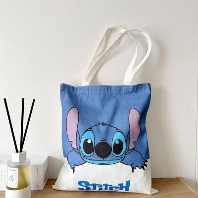 Stitch bag messenger bag STITCH cartoon peripheral cute canvas bag shoulder bag Star and Stitch same style
