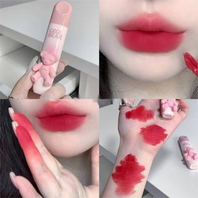 Gegebear Gege Bear Tender Lip Glaze Soft Mist Milky Matte Lip Gloss Lip Mud Affordable Student Lipstick