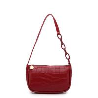 hobo underarm bag ladies handbags crocodile pattern underarm bag fashion net red ladies shoulder bag  Red