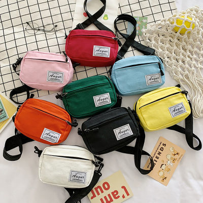Canvas Mini Forest Series Kleine Tasche für Mädchen Neue koreanische Ausgabe Einfache Umhängetasche Instagram Fashion Bounce Bag