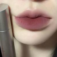 DIXI pequeño tubo plateado esmalte de labios terciopelo mate blanqueamiento de labios barro chica natural todo-fósforo en vivo nuevo maquillaje  multicolores 3
