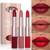 CmaaDu 3-pack 2-in-1 lipstick and lip gloss  Multicolor1