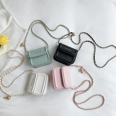 Mini bolso pequeño para mujer, novedad de verano, bolso para teléfono móvil con cadena a la moda, bandolera de un solo hombro, bolso cuadrado pequeño