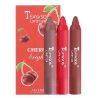 Makeup crayon lipstick 3-pack small set lipstick matte matte velvet air lipstick pen cosmetics  Multicolor 3