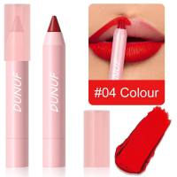 DUNUF 18 color matte mouth red pen is not easy to take off makeup velvet matte fog lipstick lip glaze  Multicolor 3
