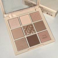 Acrylic transparent 9-color sun eye shadow matte pearlescent earth-color moon eye shadow palette nine-square grid affordable makeup  Multicolor 6