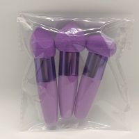 Three piece suit sponge makeup egg air cushion foundation make-up puff dry wet dual-use makeup egg makeup tool  Purple