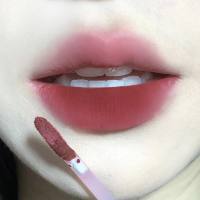 DIXI small silver tube lip glaze velvet matte whitening lip mud girl natural all-match live new makeup  Multicolor 4