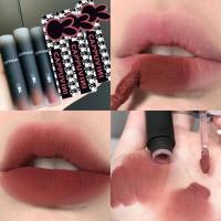 Cappuvini reverse macaron lip mud lip glaze matte matte velvet whitening lip gloss students affordable lipstick  Multicolor 4