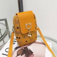Fashion printed mobile phone bag small bag women's storage bag high-end shoulder messenger bag women  Yellow