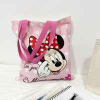 Bolso de lona de Mickey para mujer, novedad de verano, bolso de hombro versátil, bolso de mano para ir al trabajo, bolso de gran capacidad, bolso de mamá  Multicolor