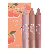 Makeup crayon lipstick 3-pack small set lipstick matte matte velvet air lipstick pen cosmetics  Multicolor 5